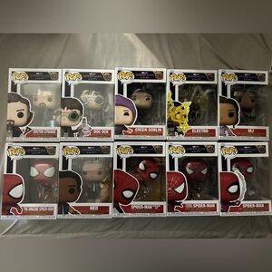 Spider Man Funko pop set